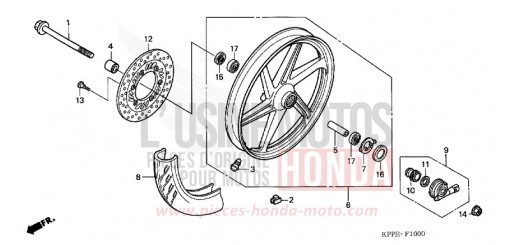 RUOTA ANTERIORE CBR125RS6 di 2006